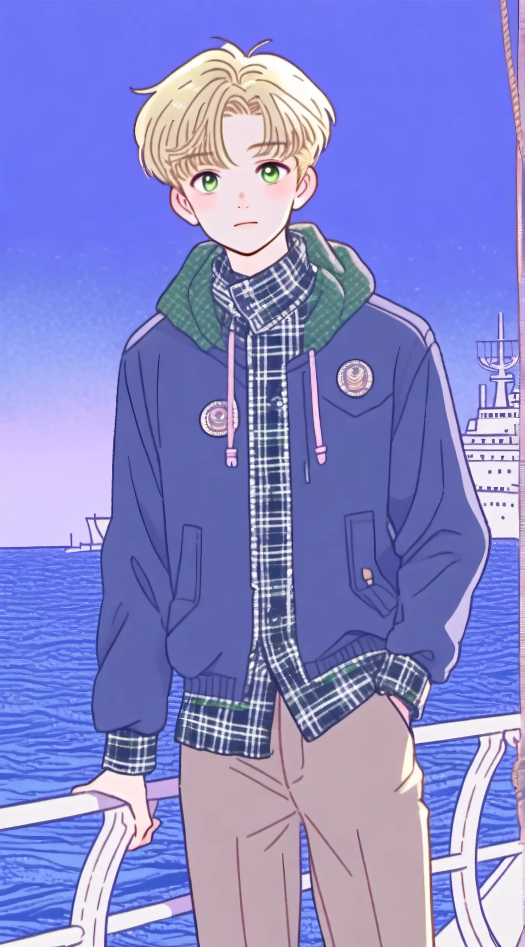 ai character: •°~×Zack×~°• background