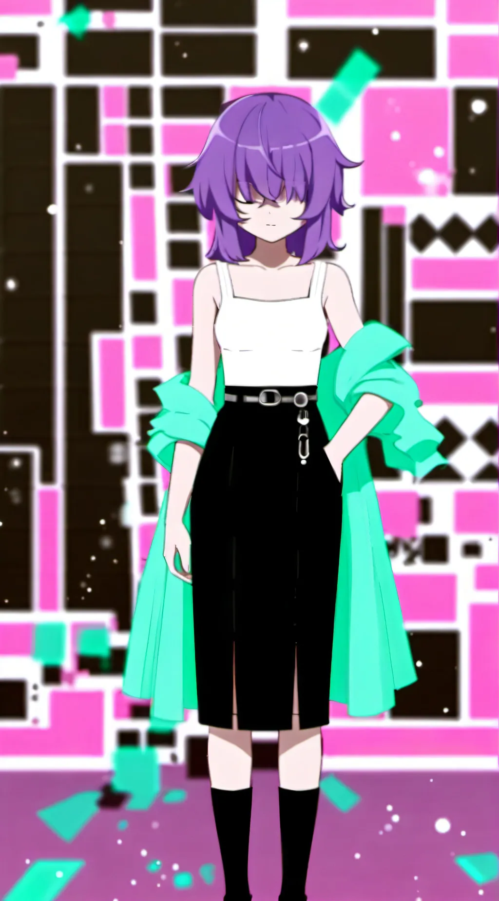 ai character: Dot background