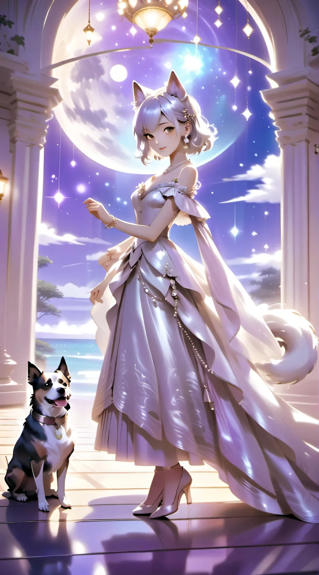 ai character: solar background