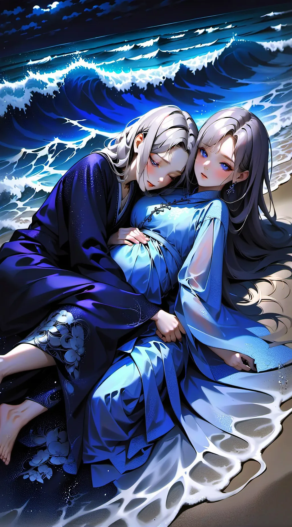 ai character: Pregnant Rebecca background