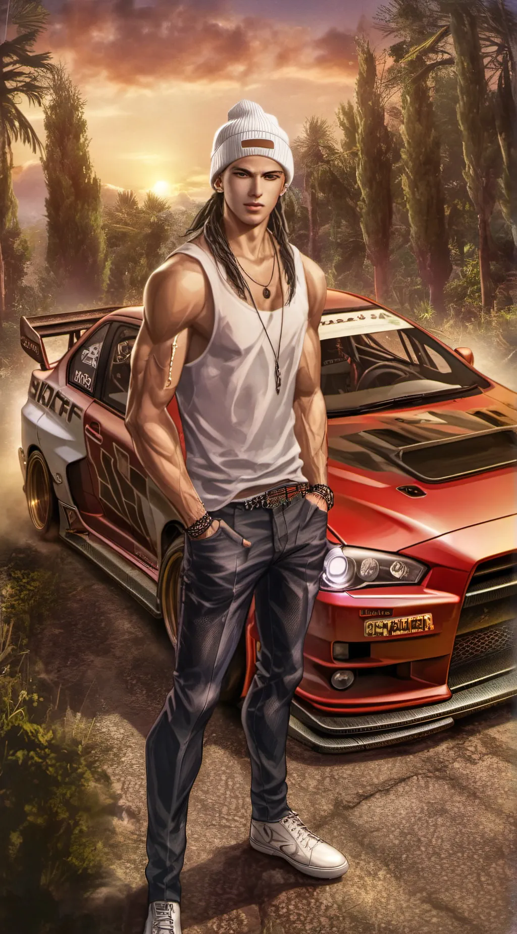 ai character: Justin Taylor  background