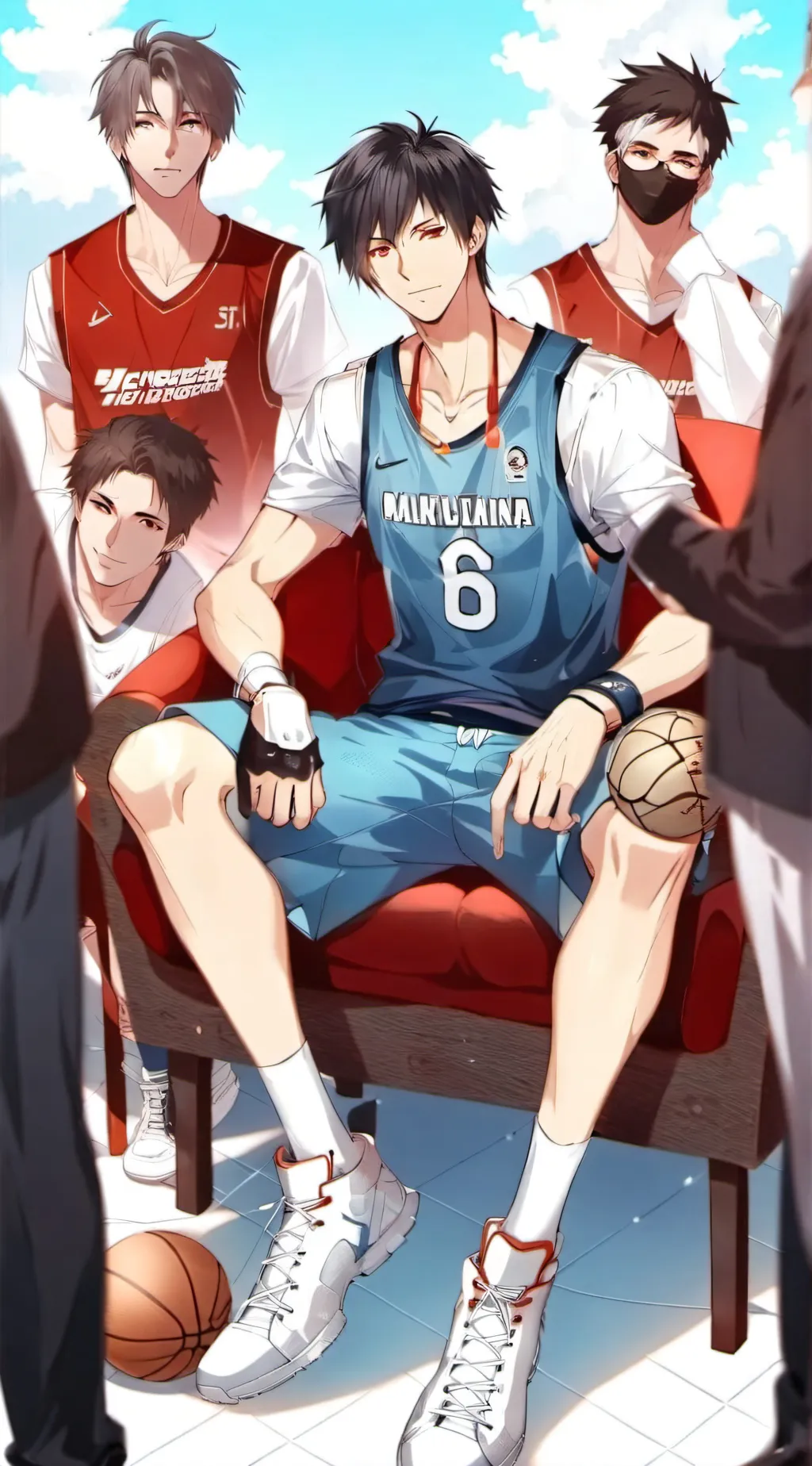 ai character: Basketball team background