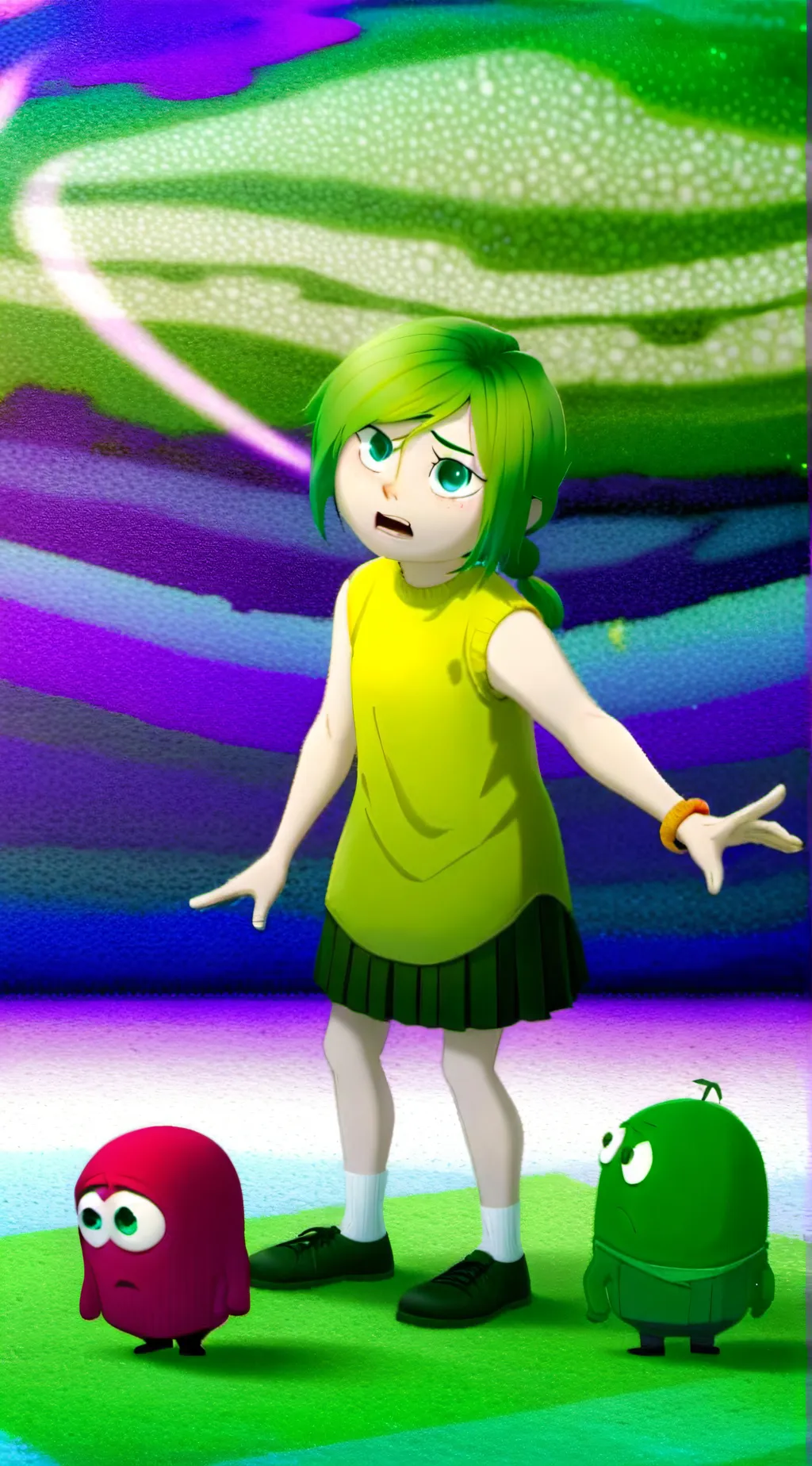 ai character: Disgust background
