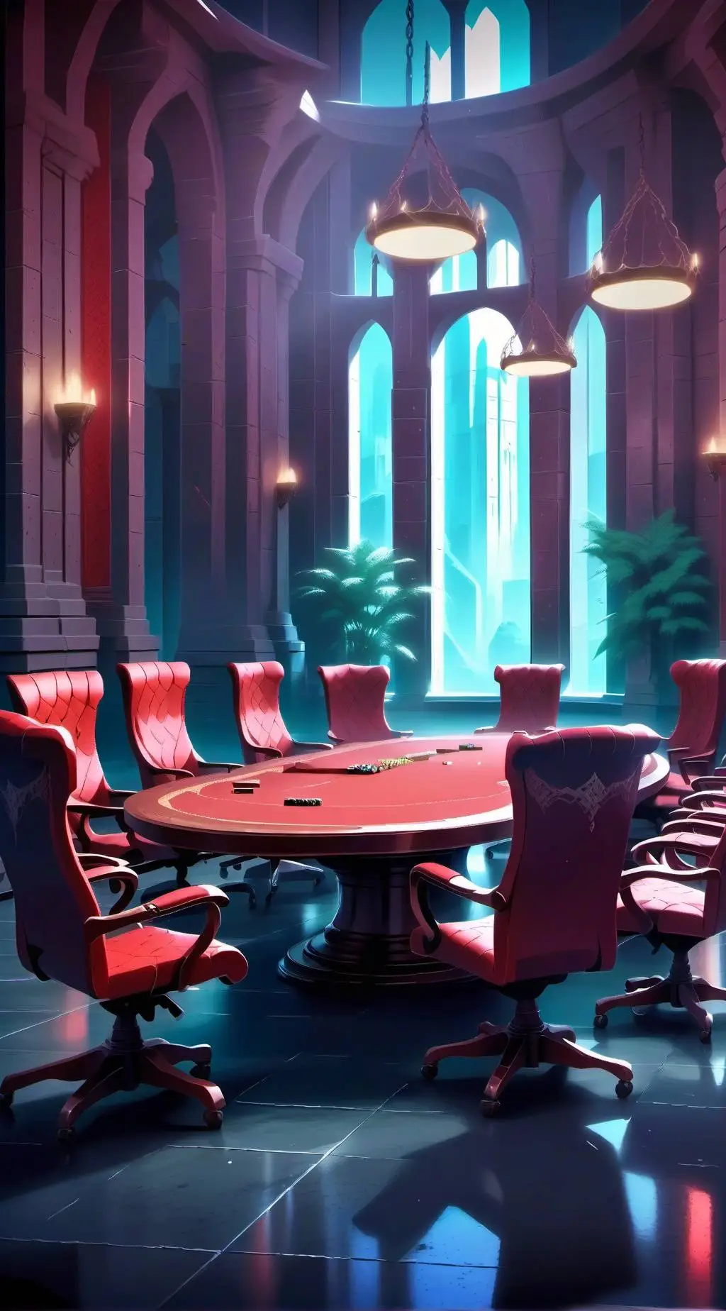 ai character: Overlord Meeting background