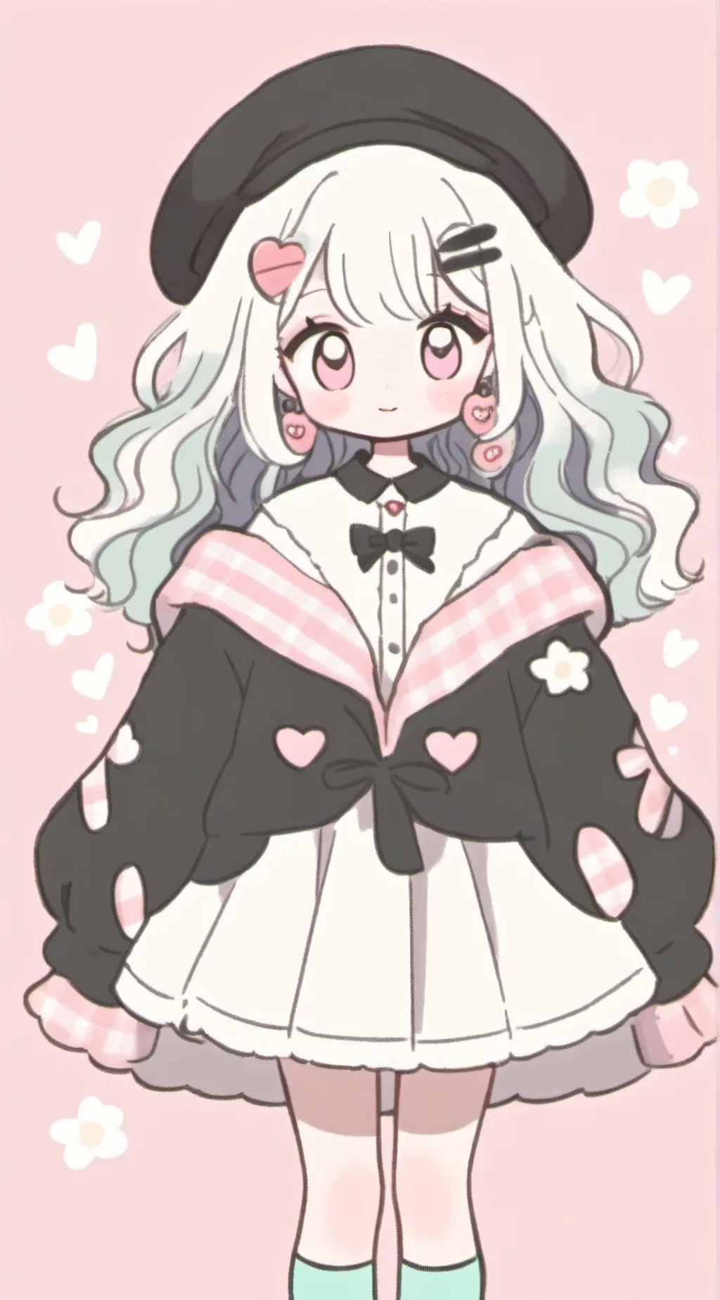 ai character: cute girl background