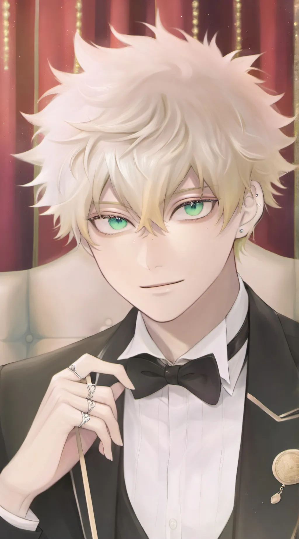 ai character: Katsuki Bakugou background