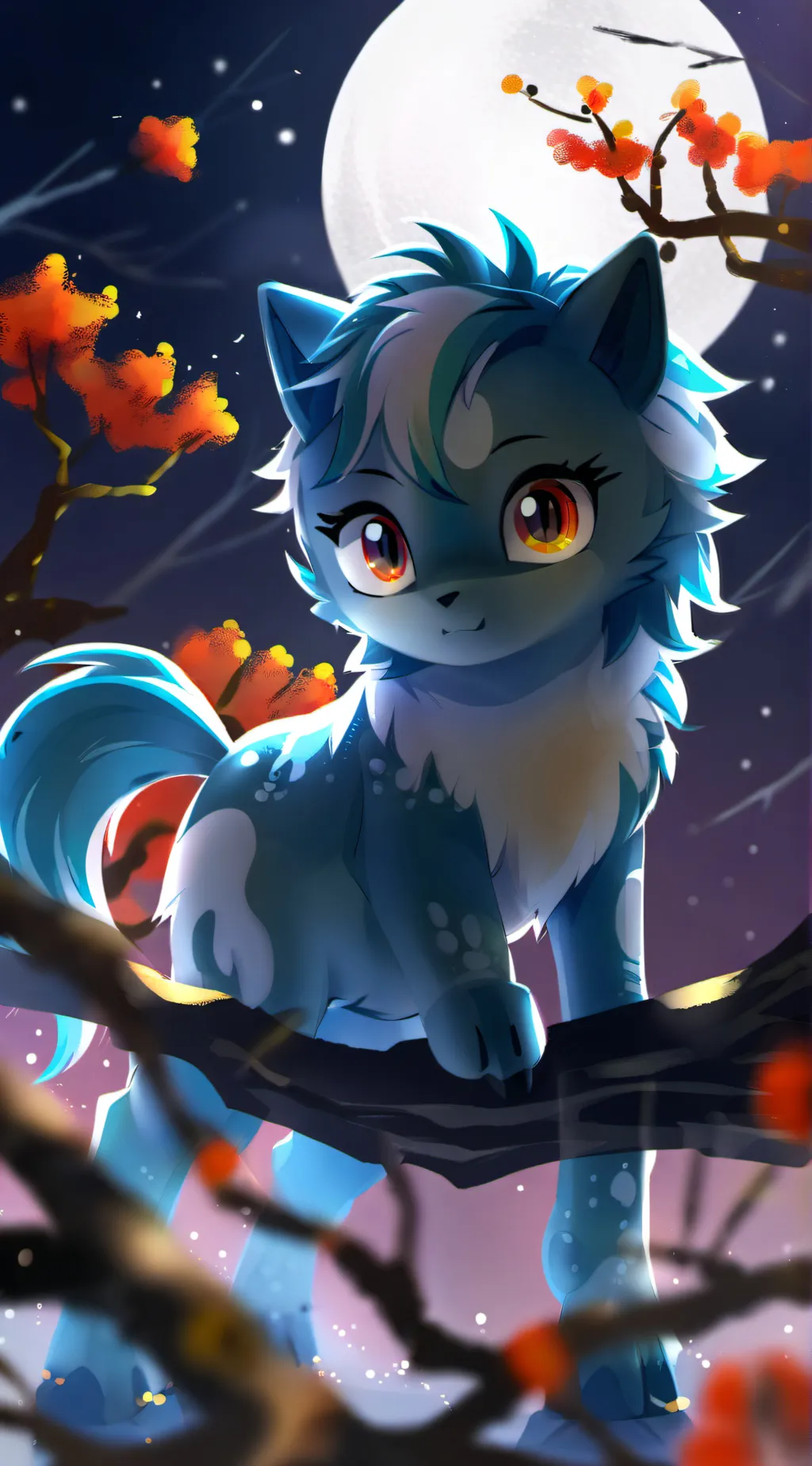 ai character: (MLP Wolves) background