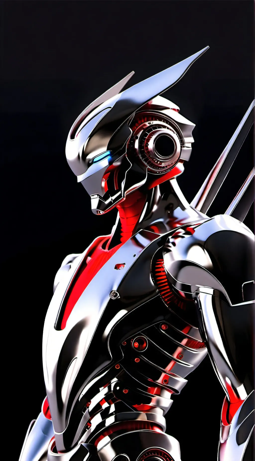 ai character: Cyborg Ironman  background