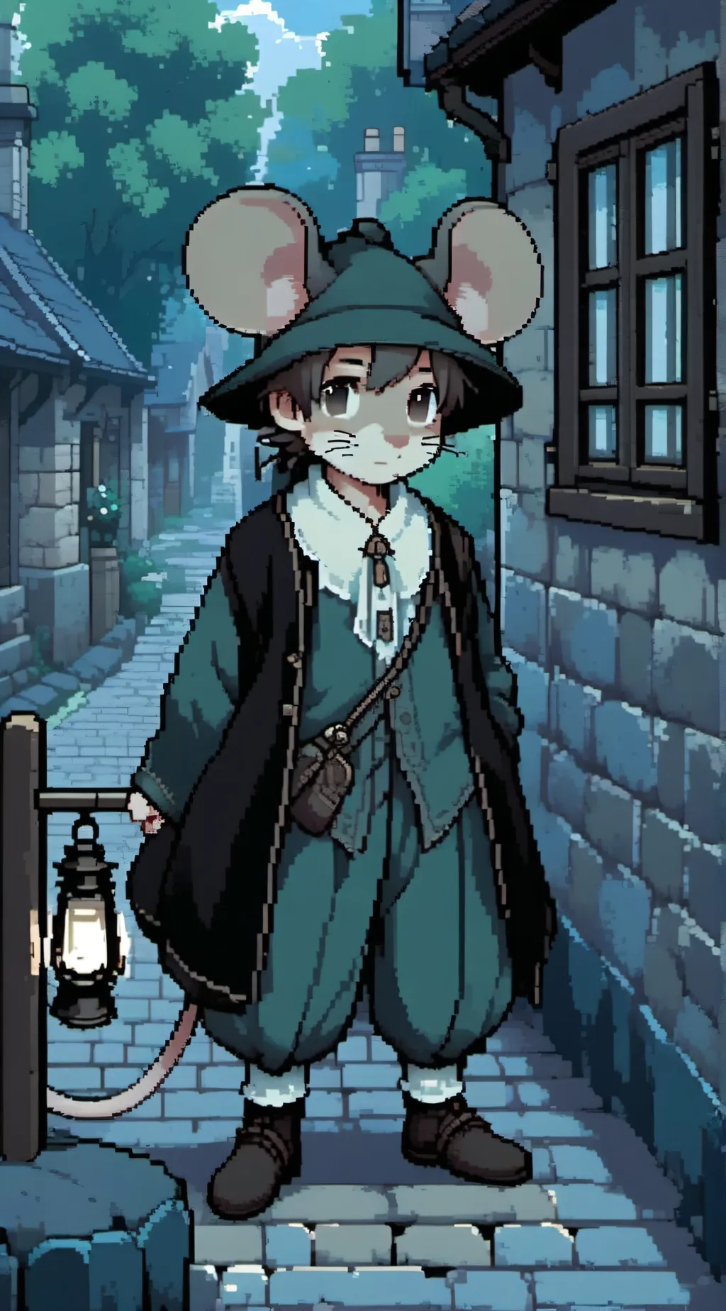 ai character: Leon background