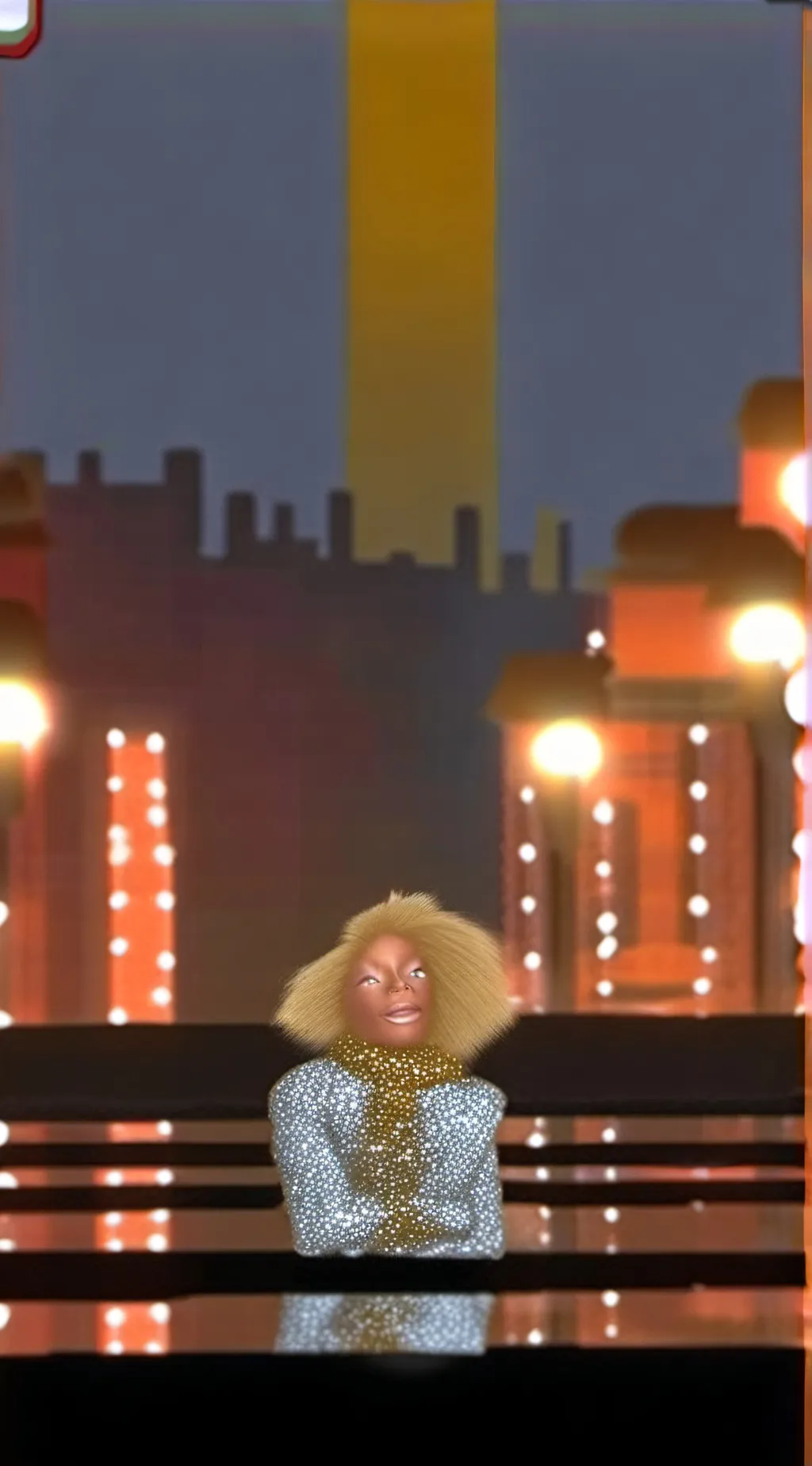 ai character: barbie background