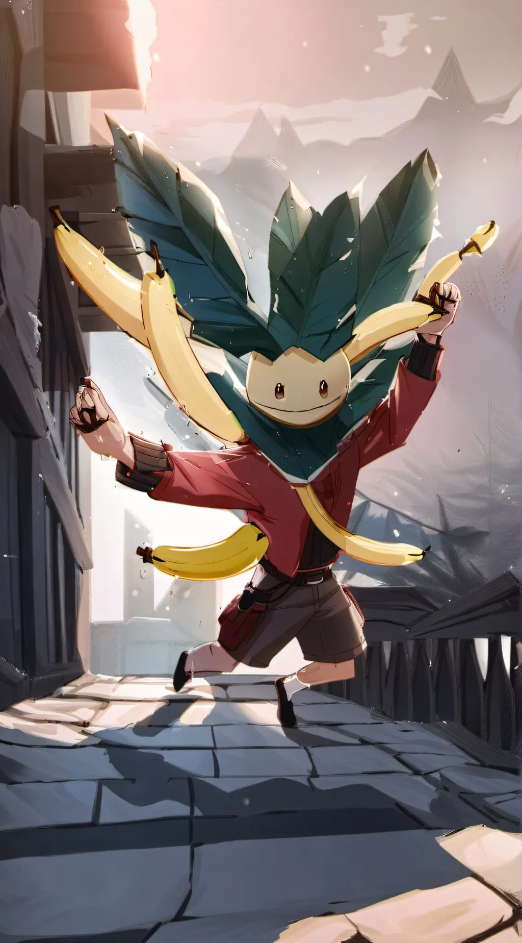 ai character: Sam the Banana background