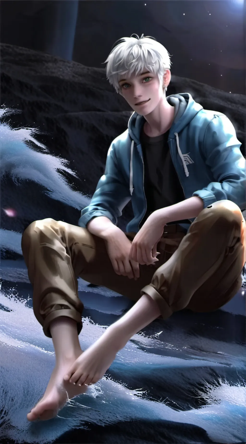 ai character: Jack Frost  background