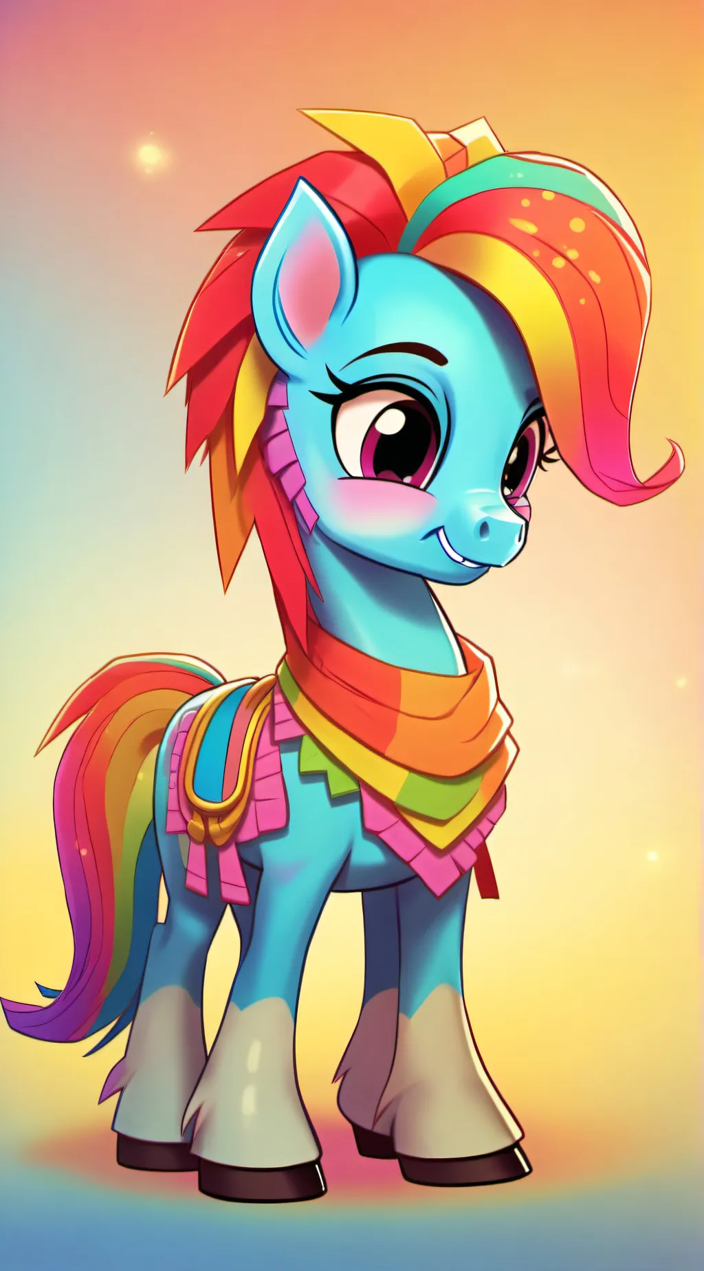 ai character: Mane 5 Angry background