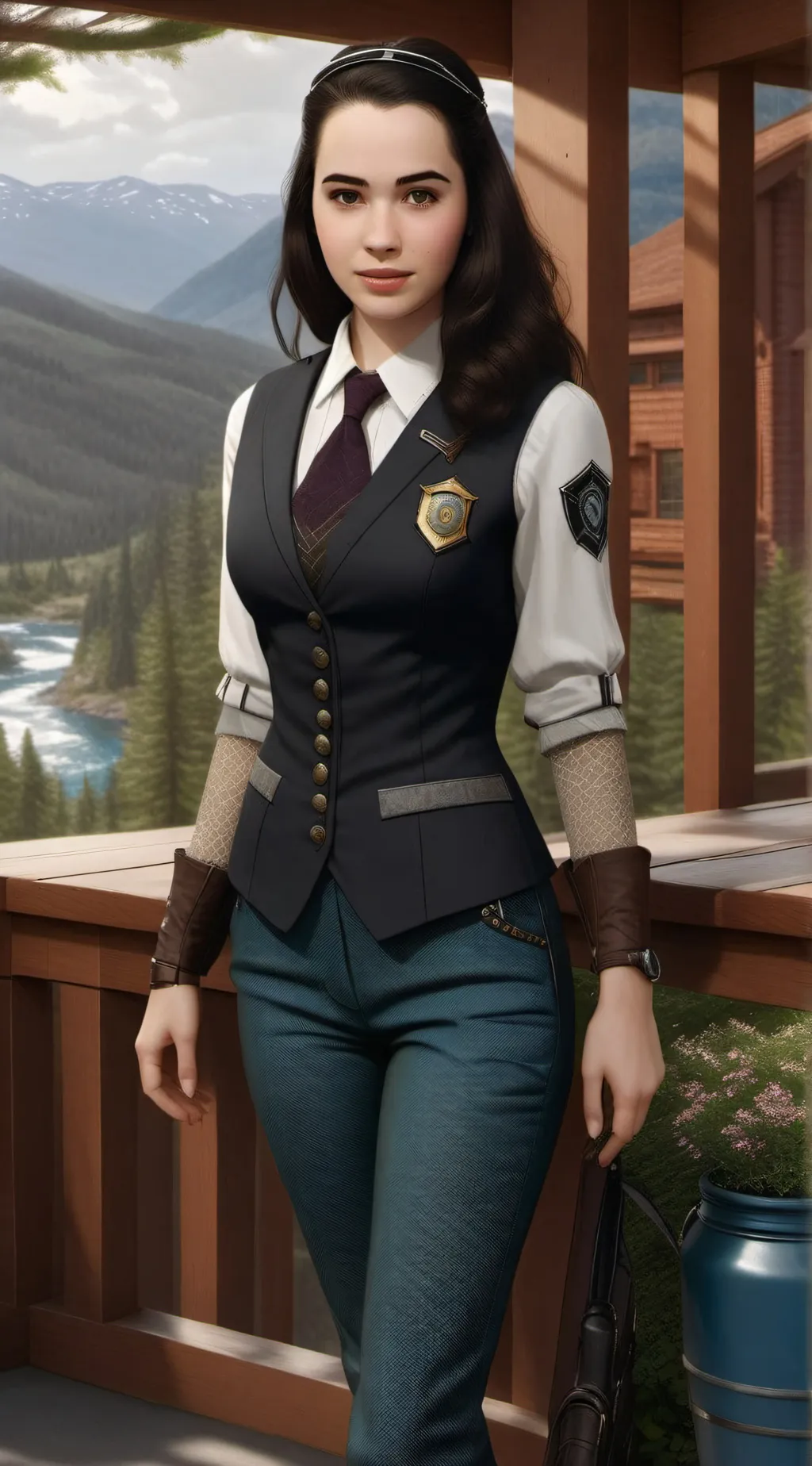 ai character: Maddy McAlister  background