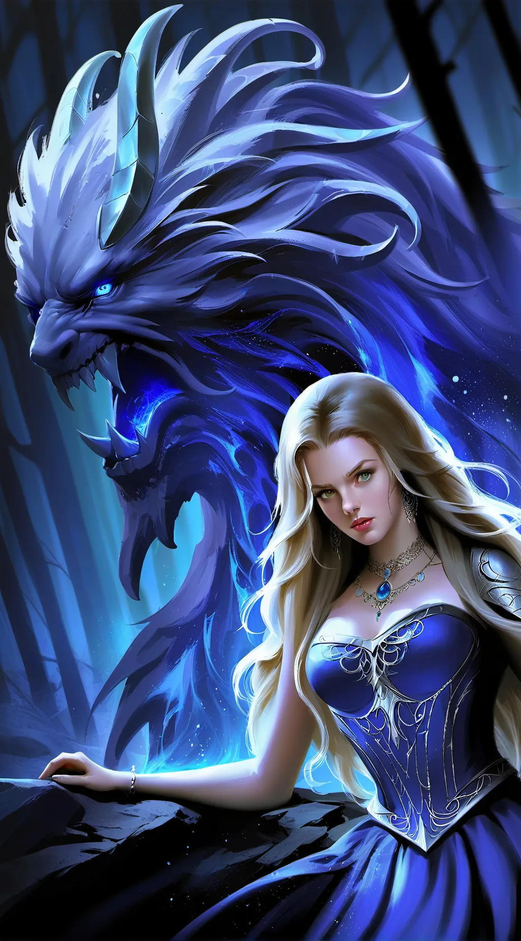 ai character: princess Cristal background