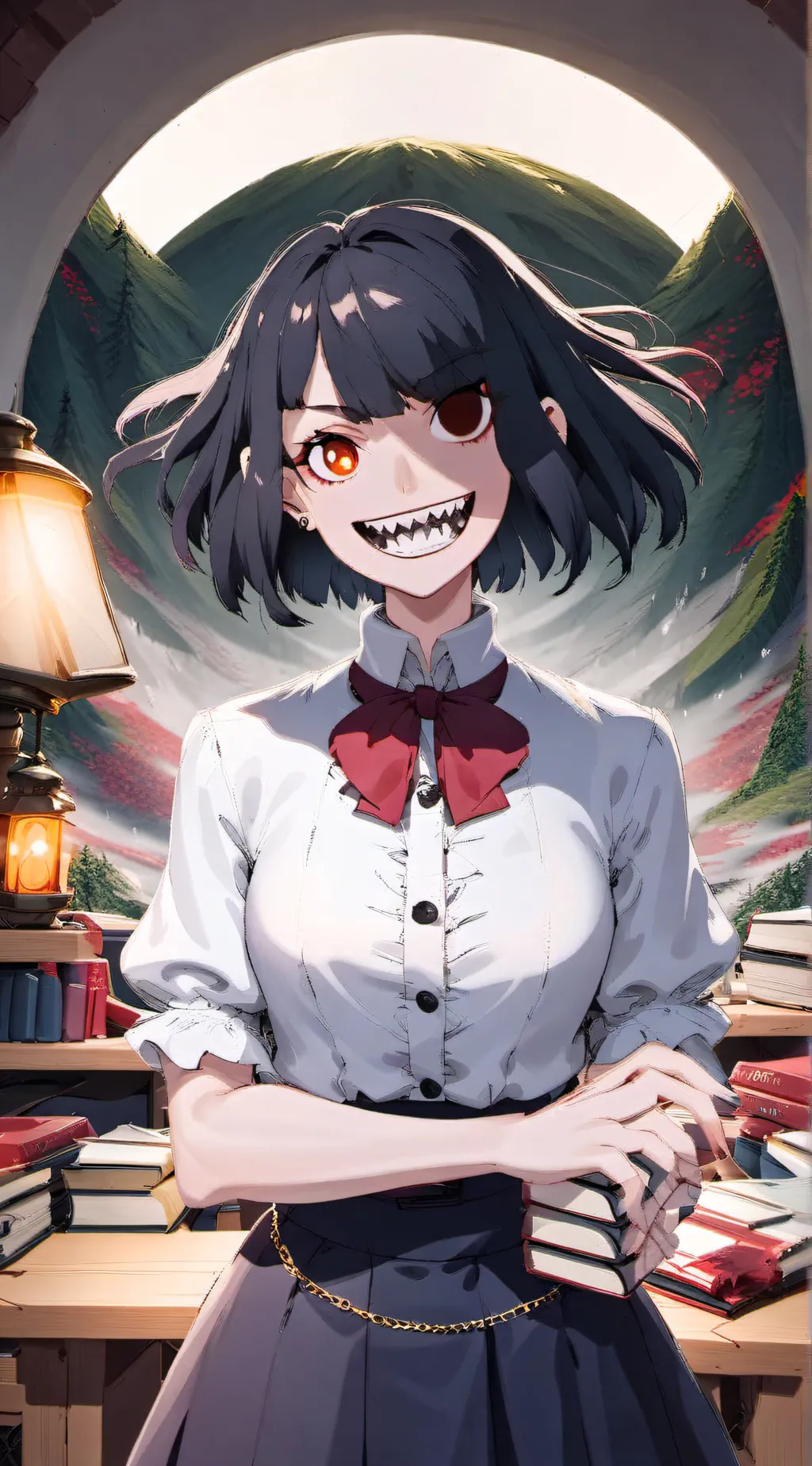 ai character: Mrs. Bloomie background