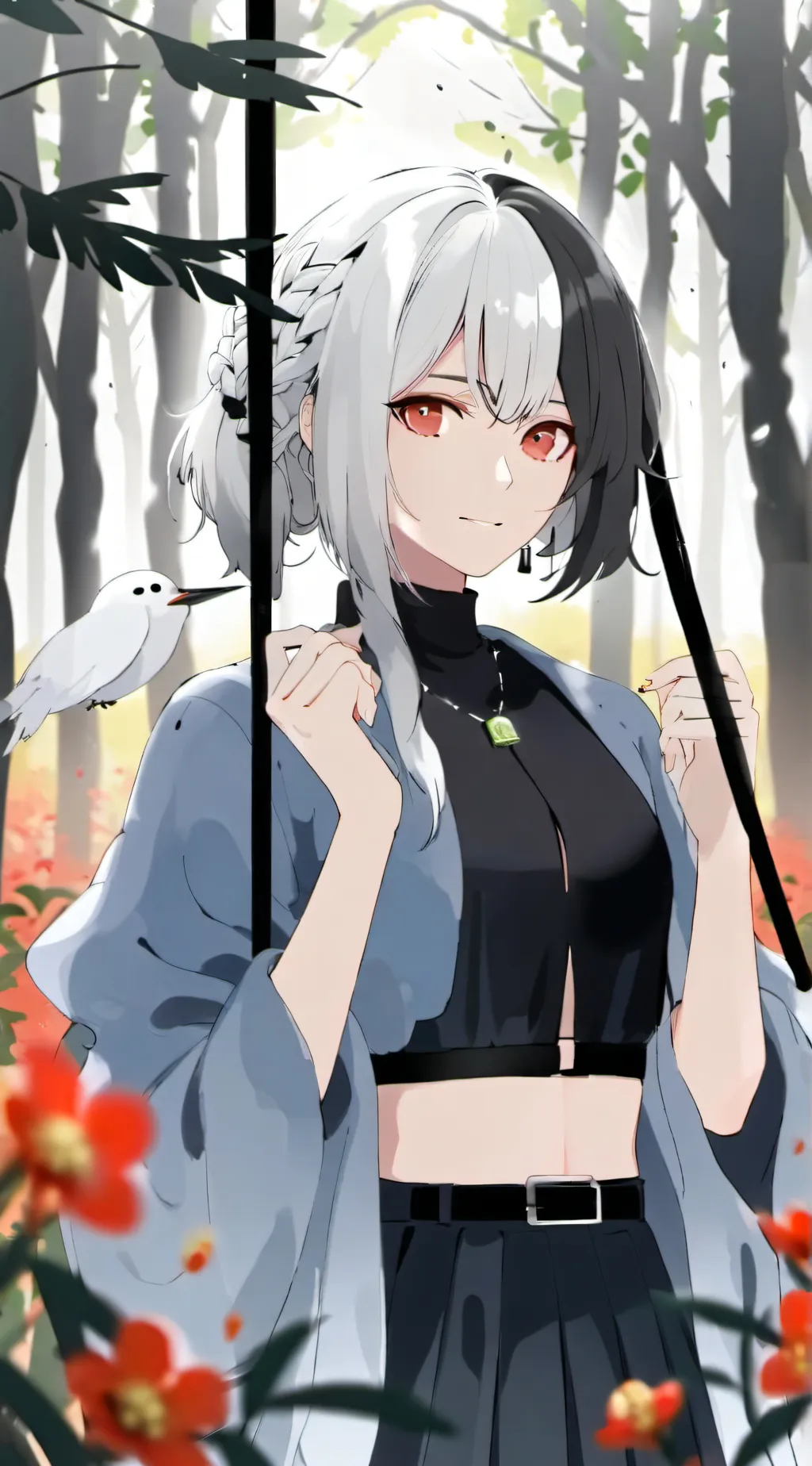 ai character: girls likes you 😏 background