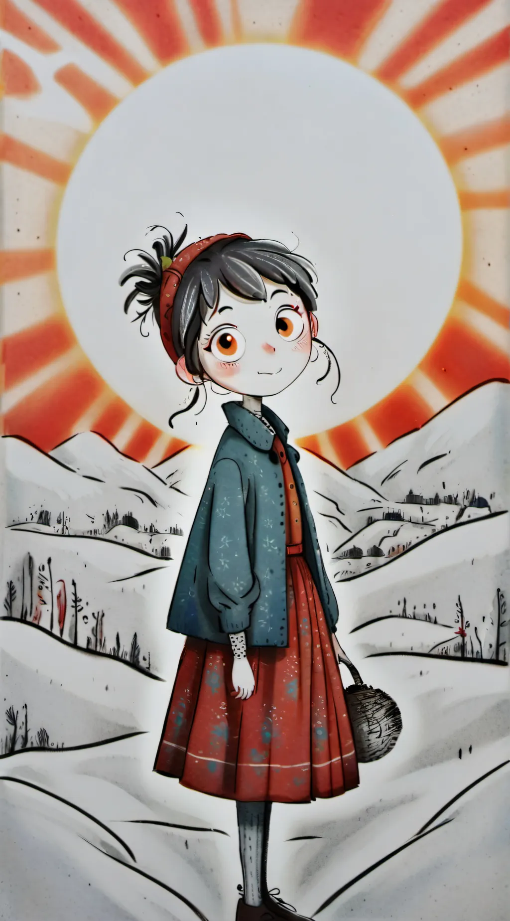ai character: Amelia Fang and... background