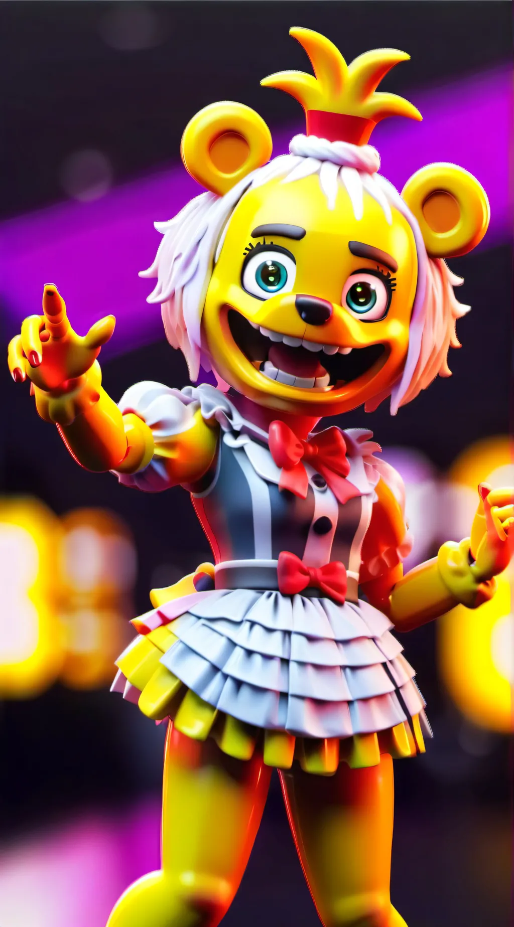 ai character: Toy chica background