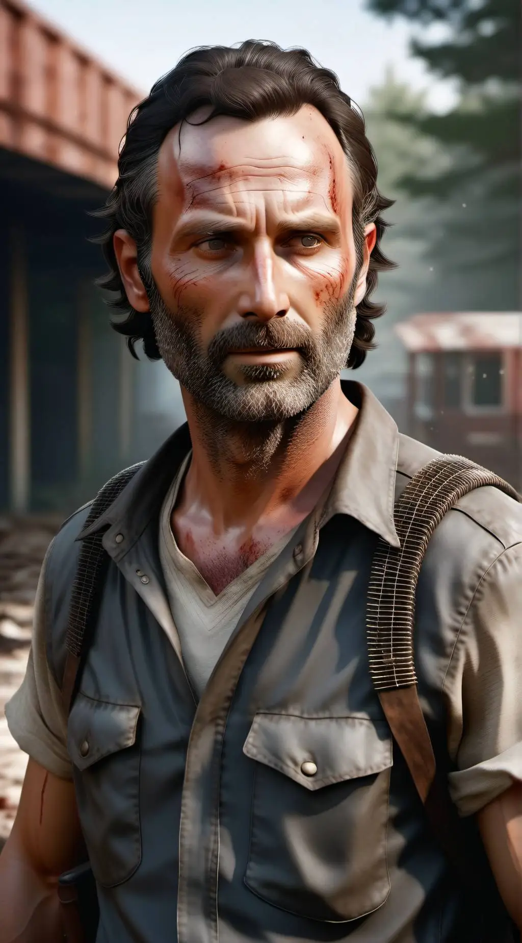 ai character: The walking dead background