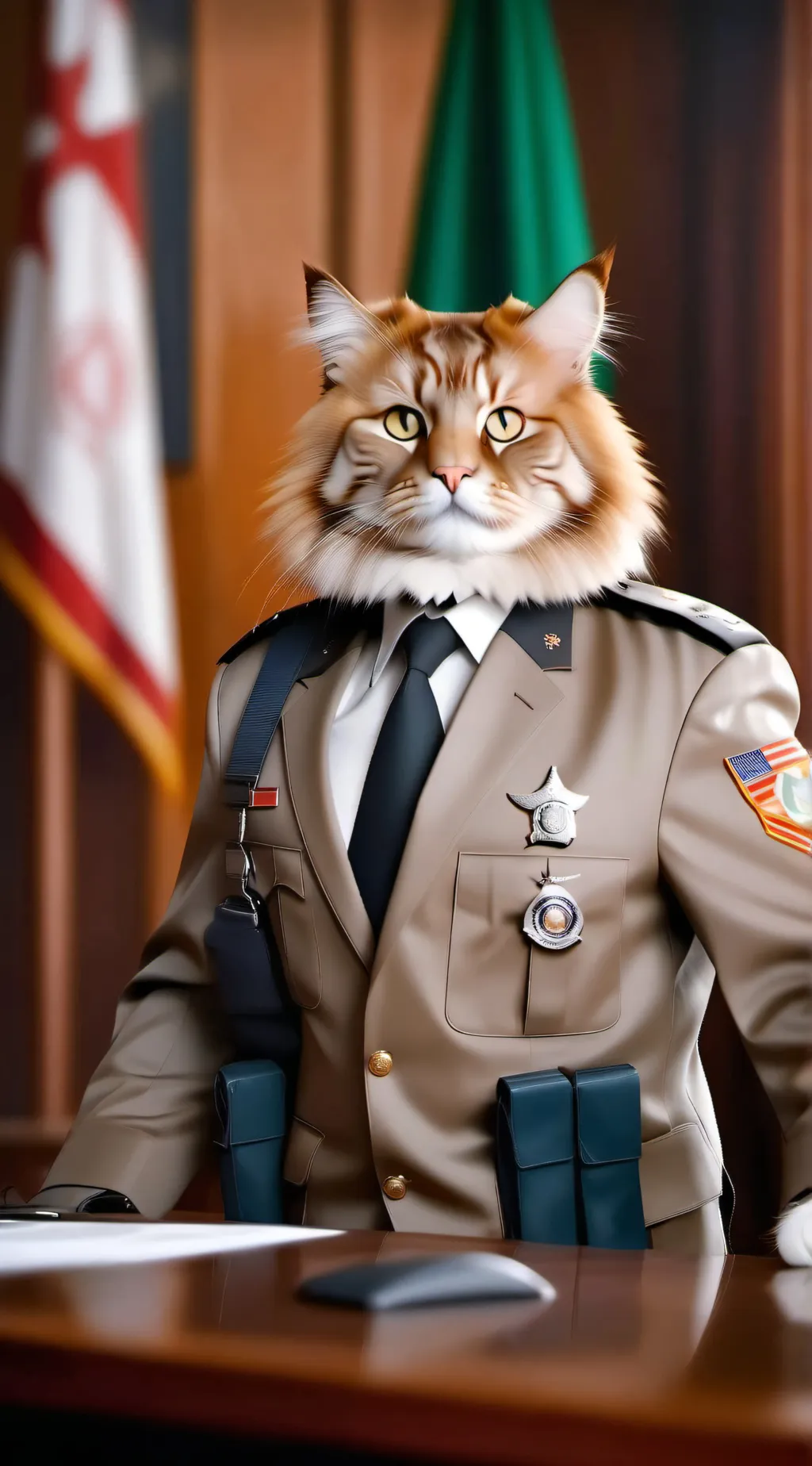 ai character: Stronk cat background
