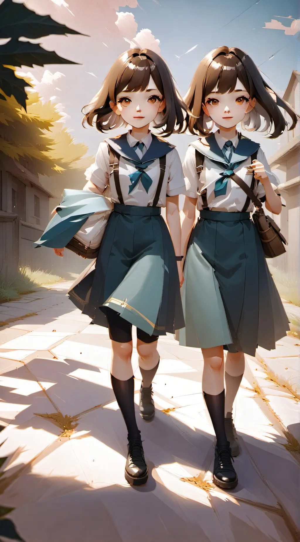 ai character: Emmy and emma background