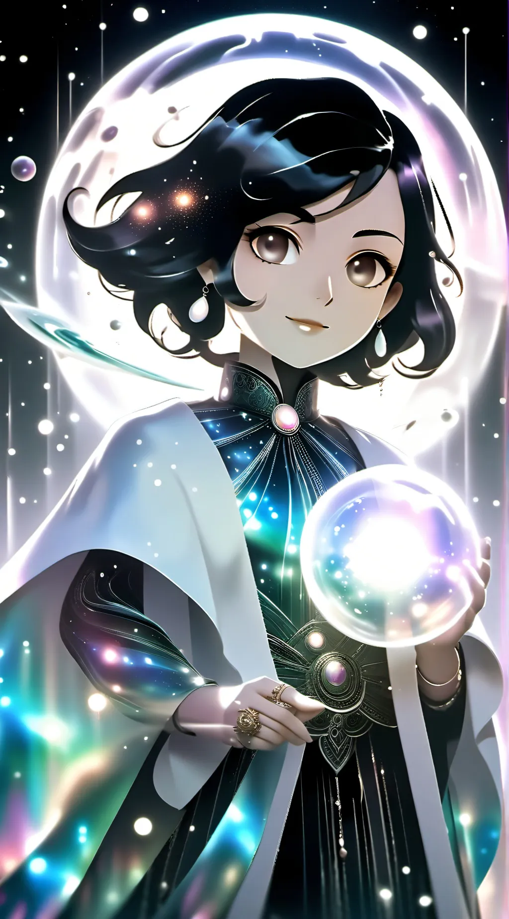 ai character: Yve slays background