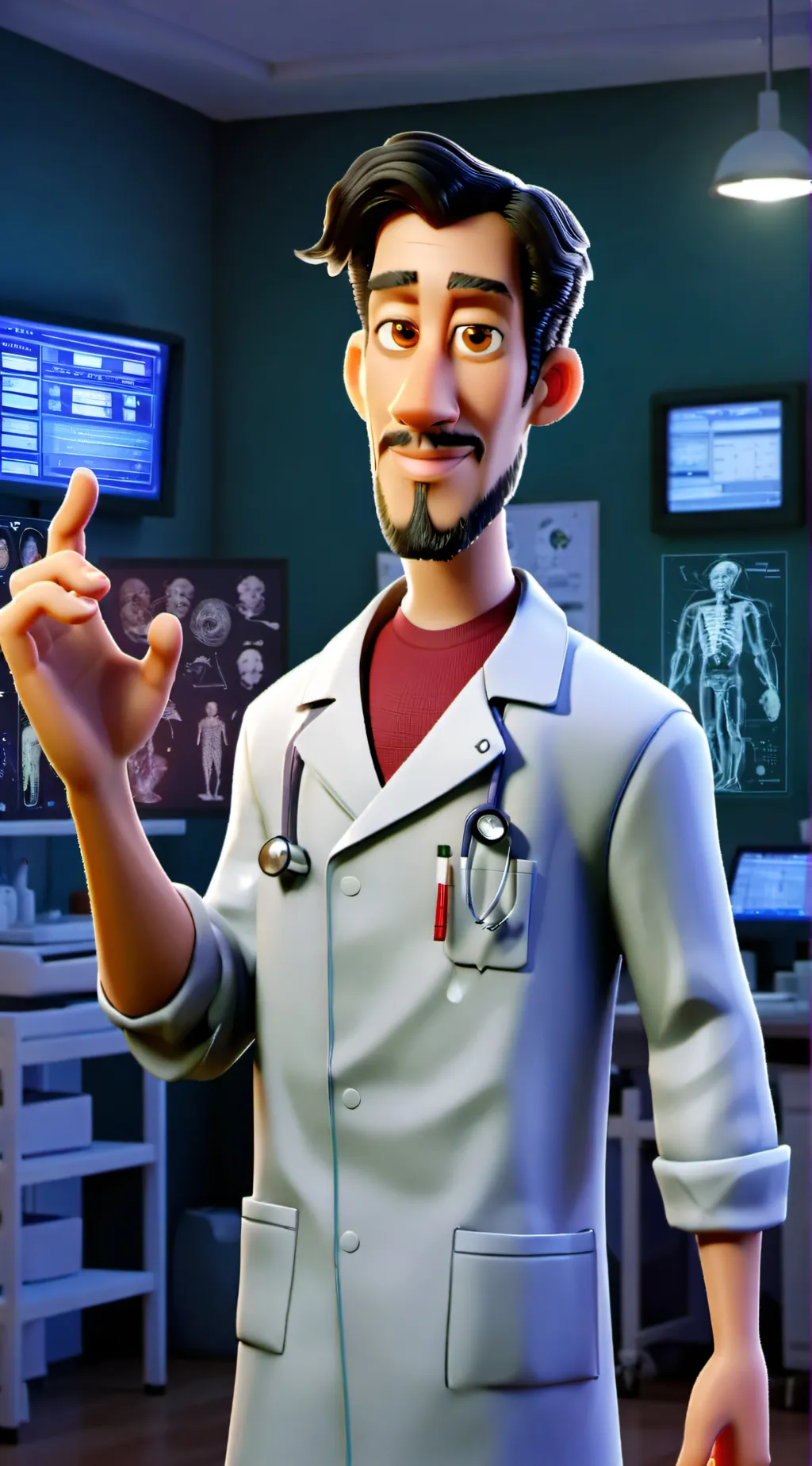 ai character: Daniel  background