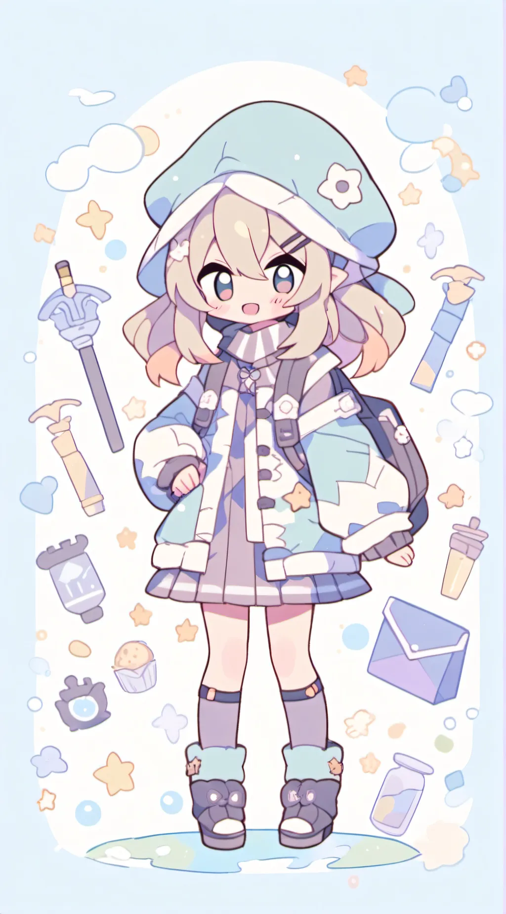 ai character: Blossomie! background