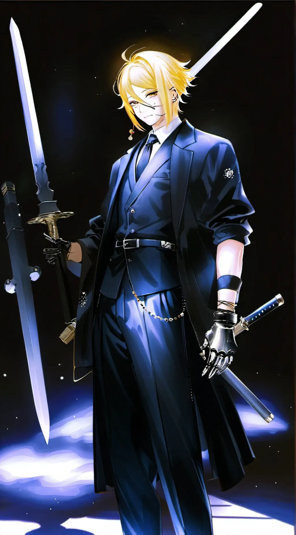 ai character: Demon slayer  background