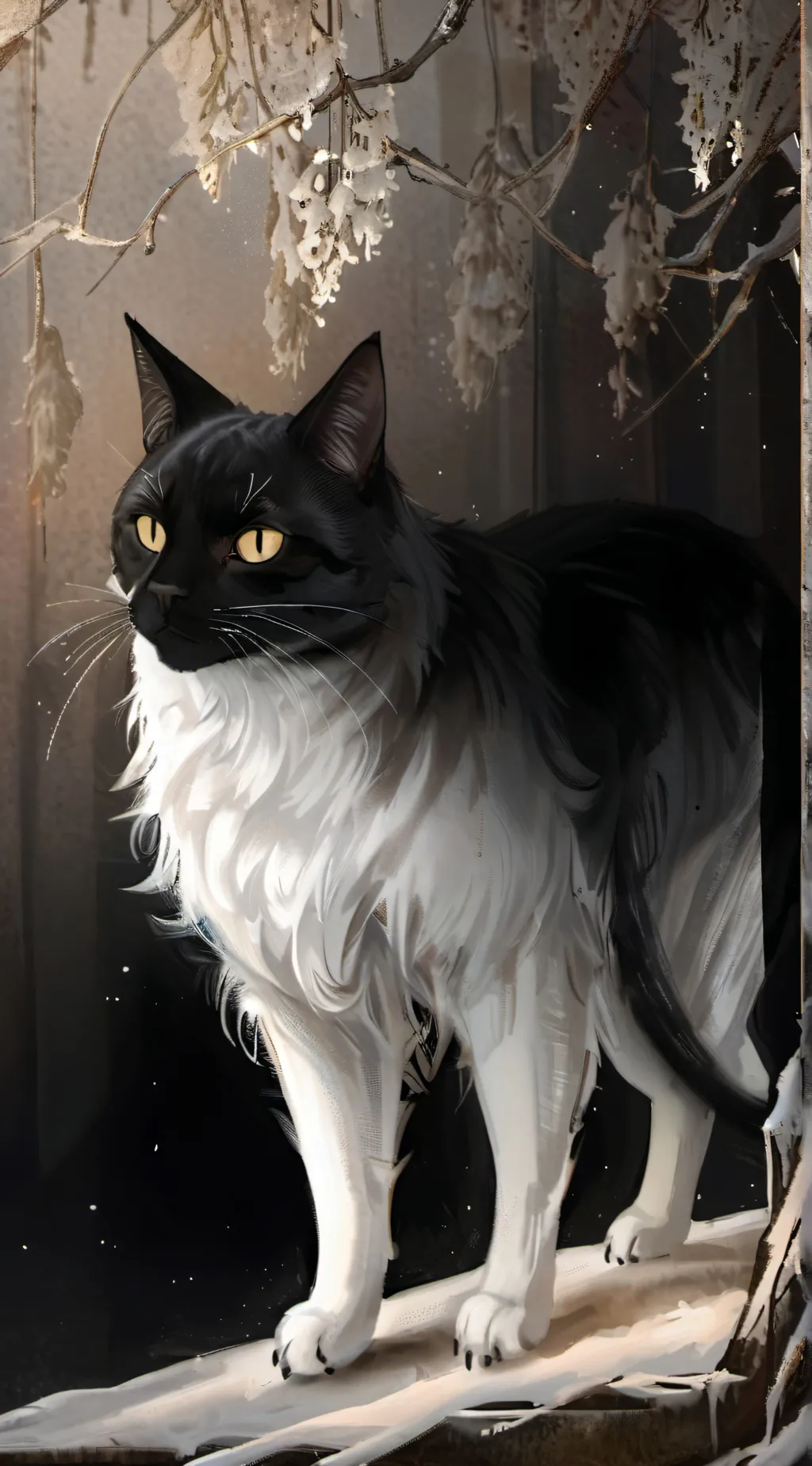 ai character: Smiley's cat background