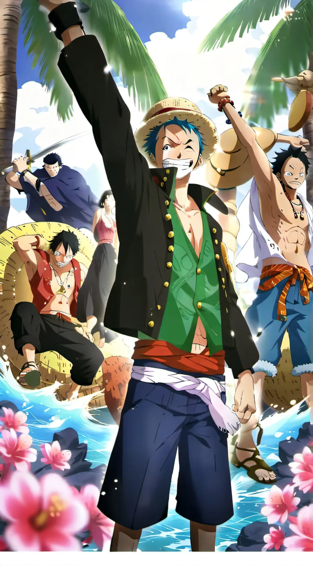 ai character: one piece  background