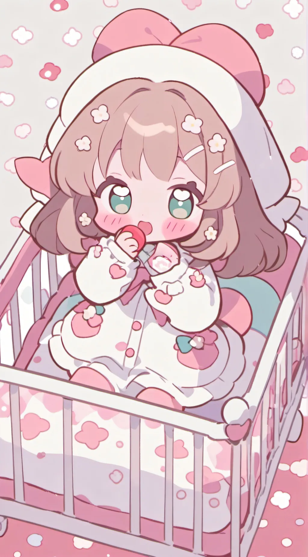 ai character: Baby girl background