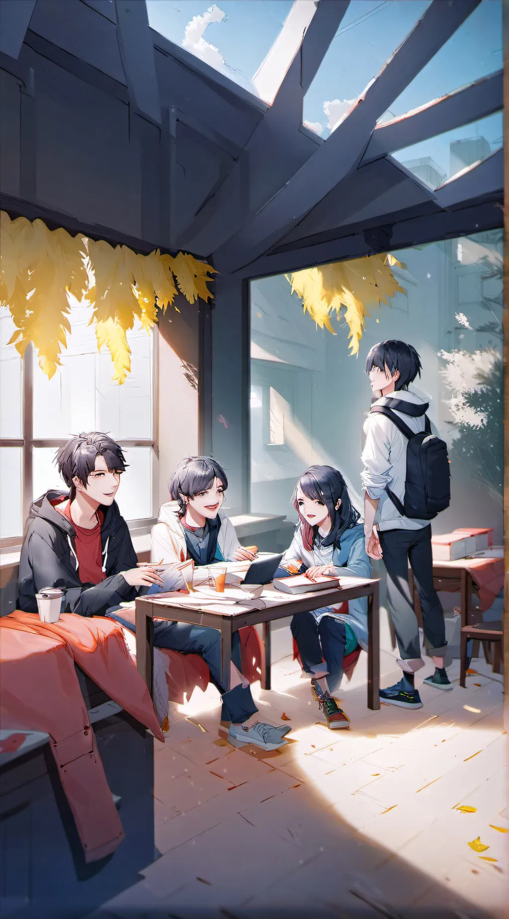ai character: Class 1-A(Dorms) background