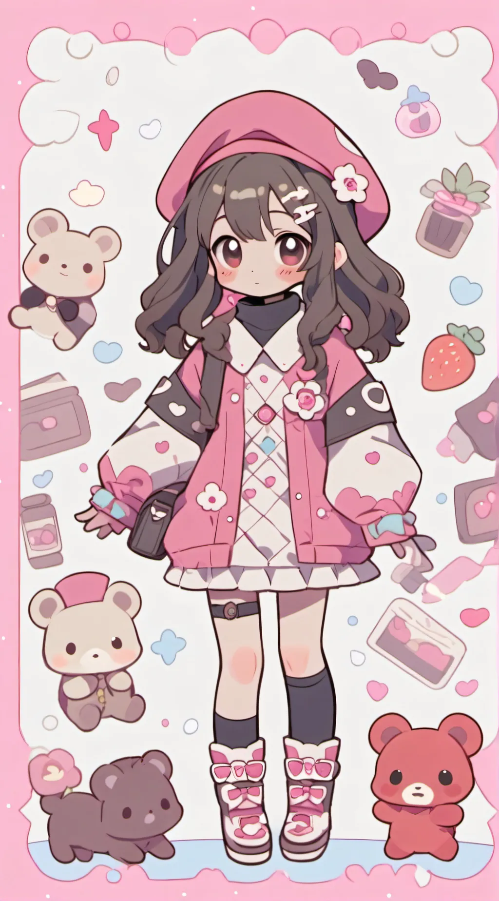 ai character: Moon background