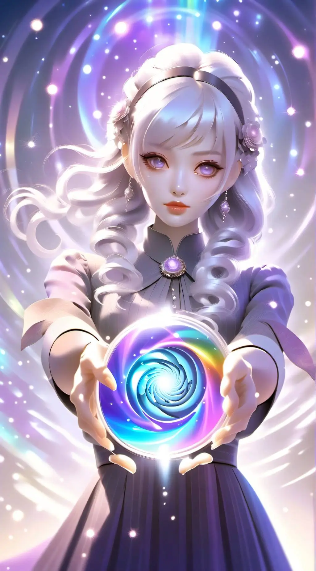 ai character: Crystal background