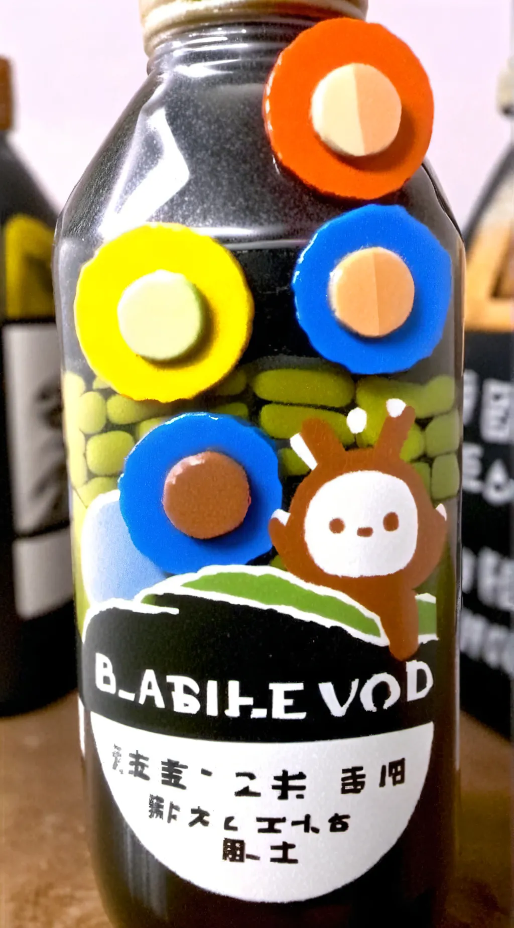 ai character: void bottle background