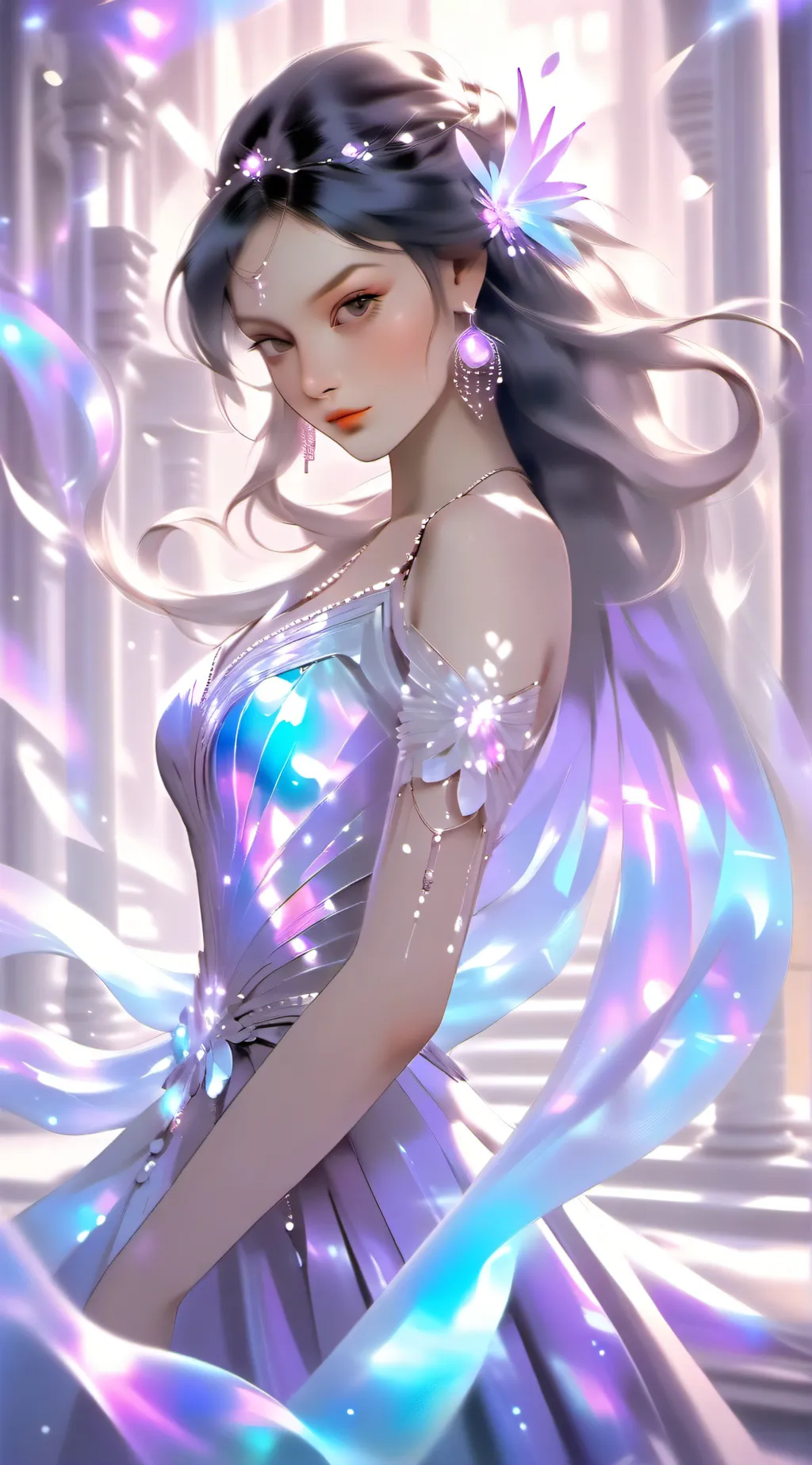 ai character: Aeris  background