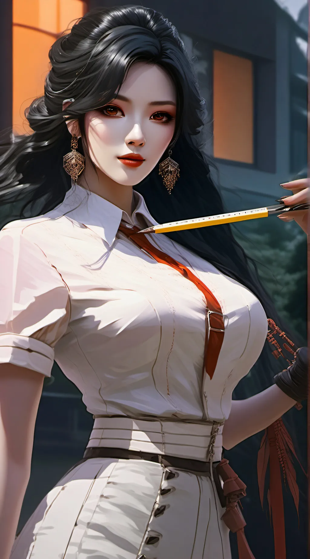 ai character: Miss circle^~^ background