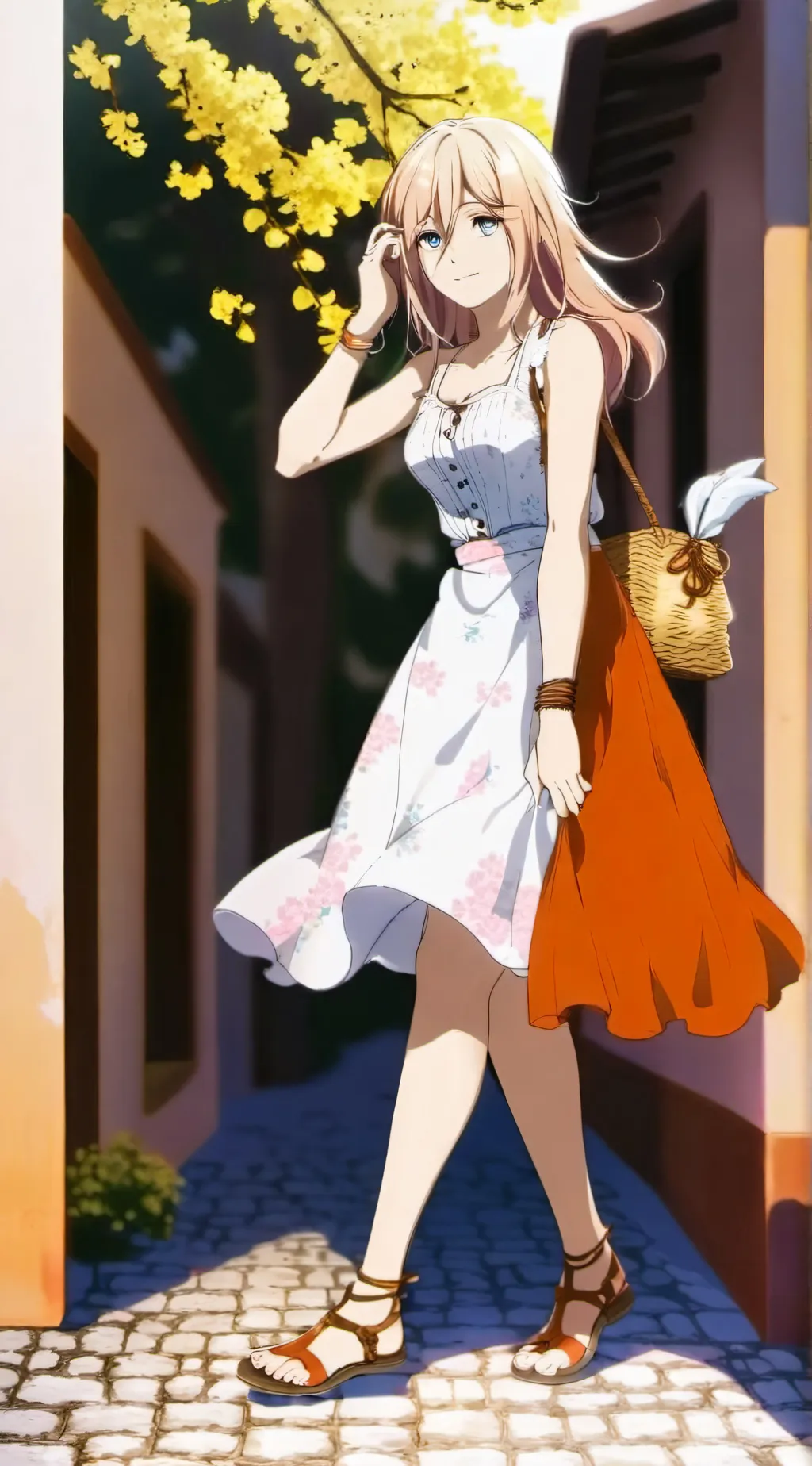 ai character: Summer background