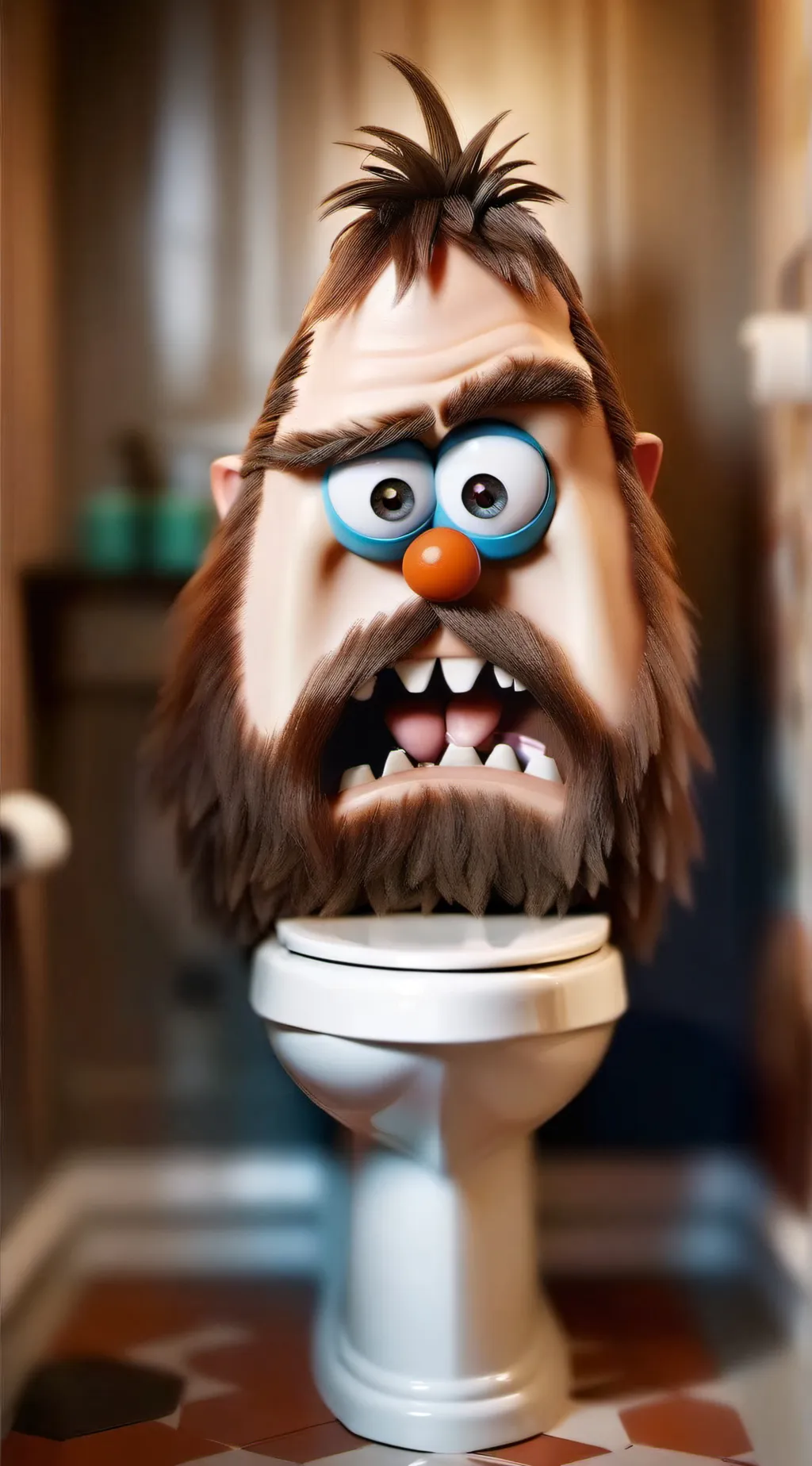 ai character: skibidi toilet background