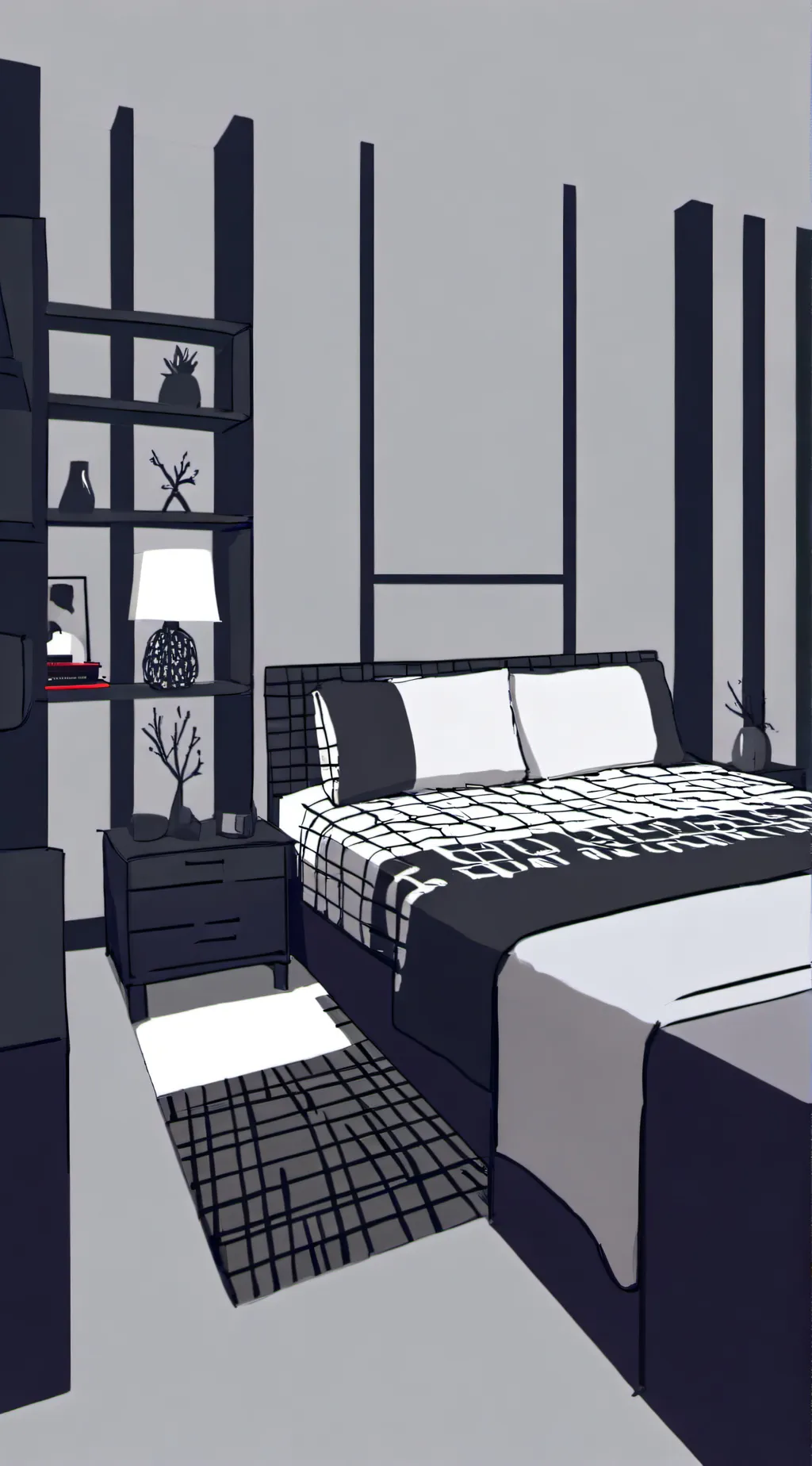 ai character: New room background