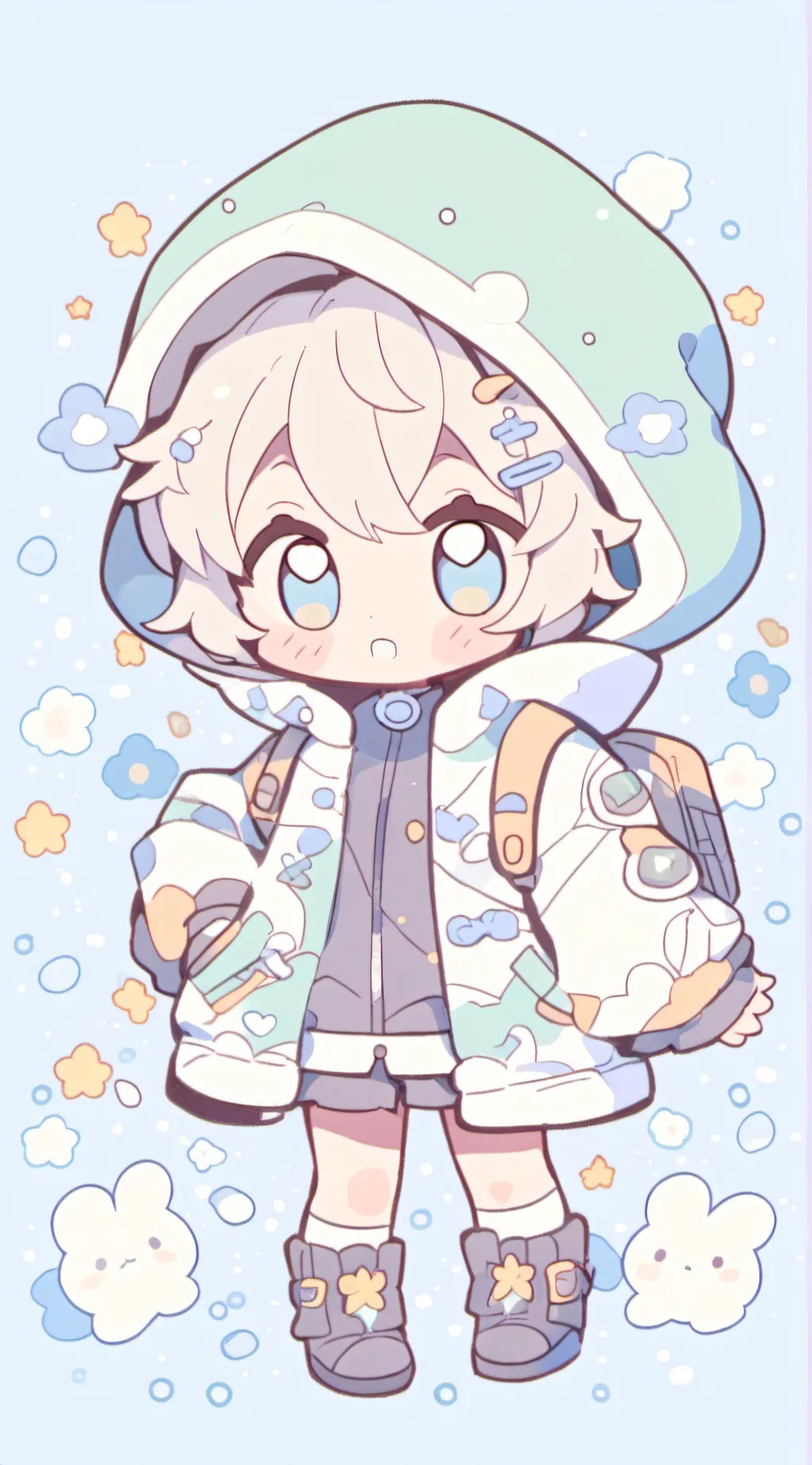 ai character: logomboty background