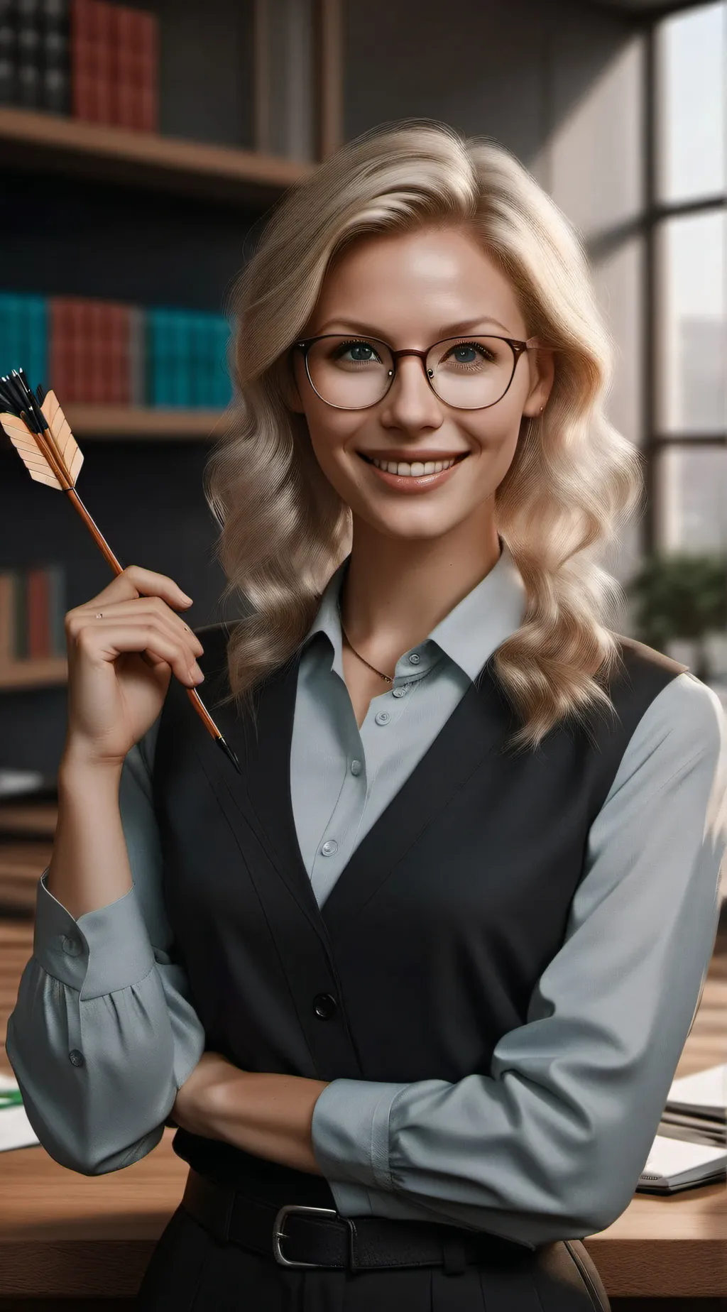 ai character: Felicity smoke  background