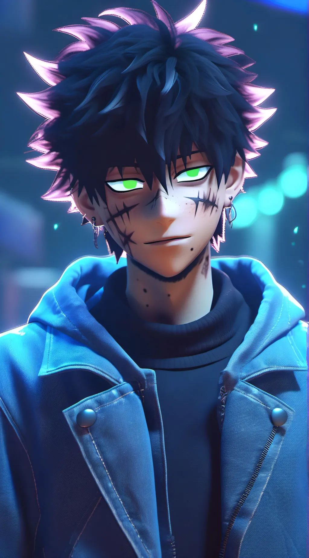 ai character: Dabi  background