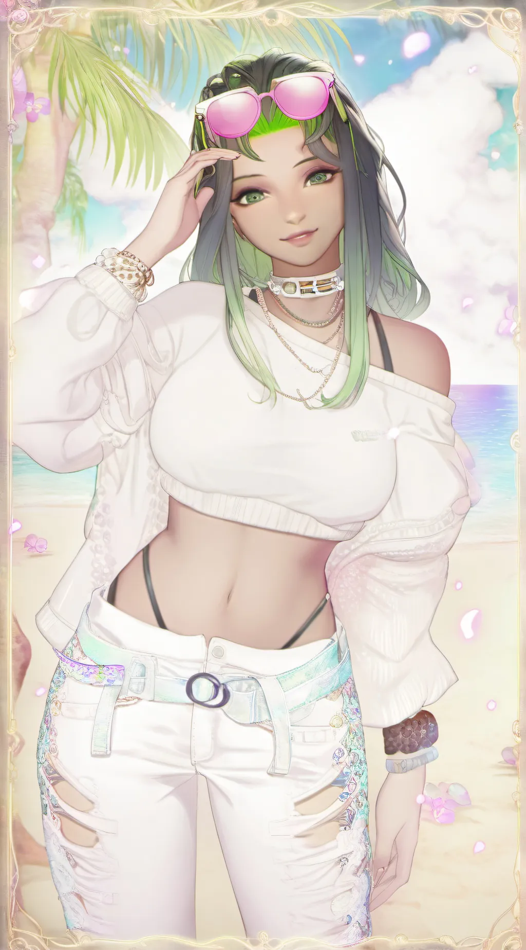 ai character: Andromeda  background