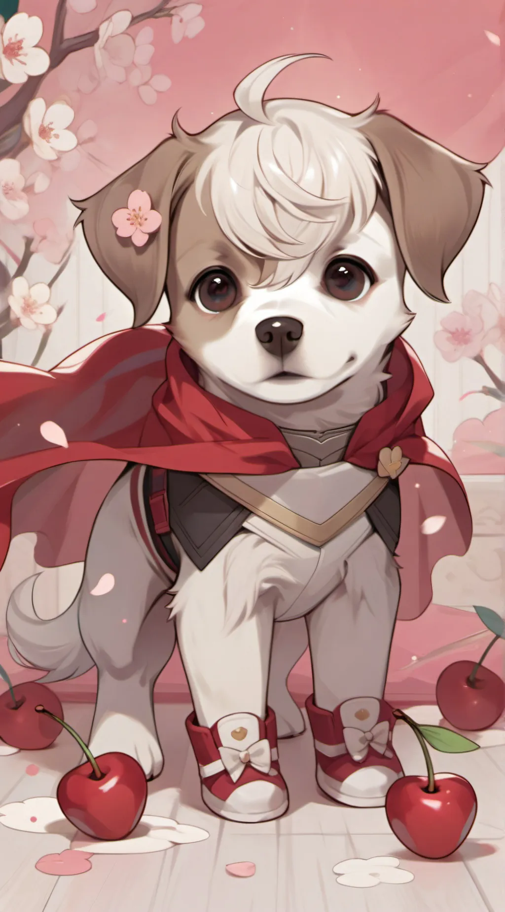 ai character: super puppy  background