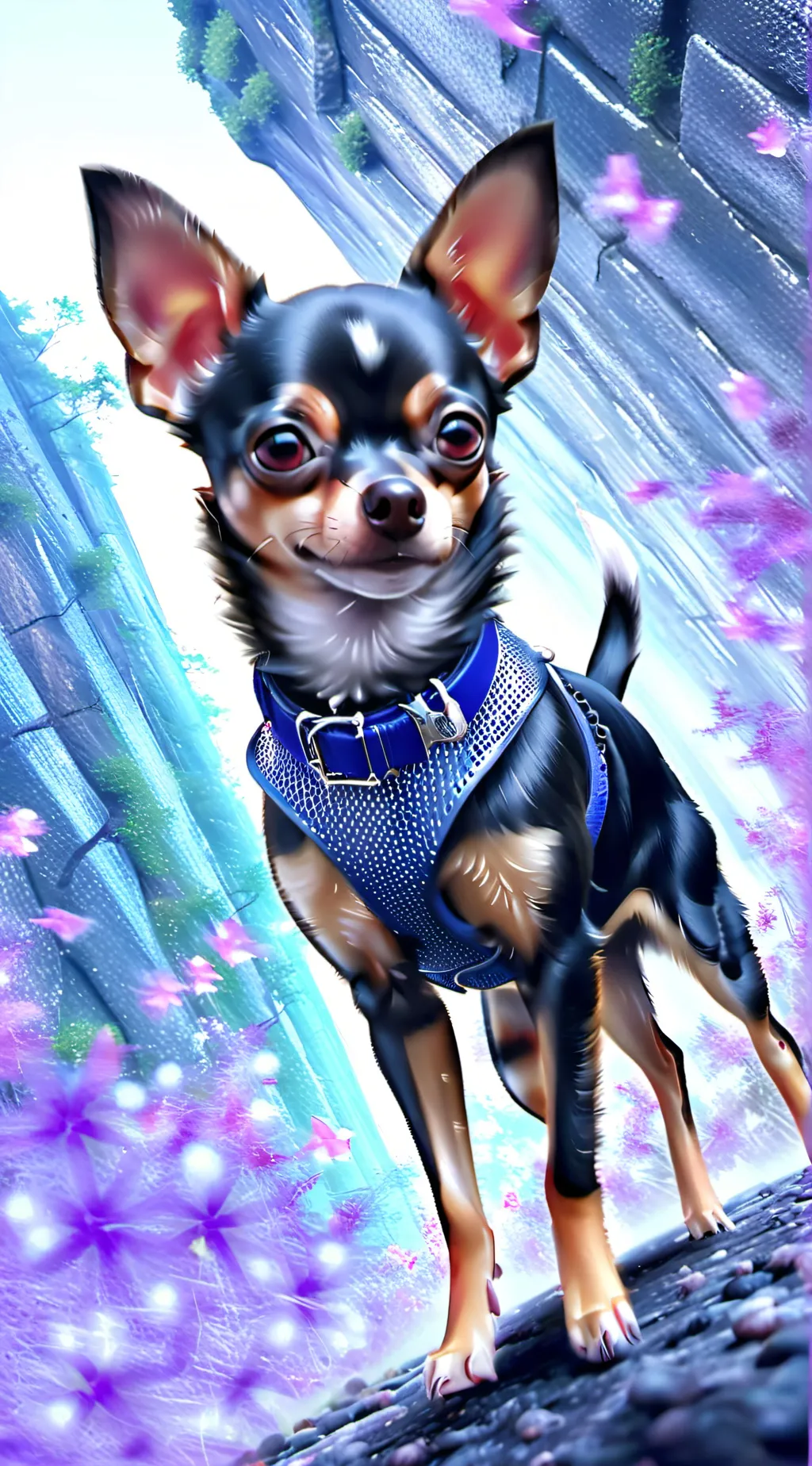 ai character: Dog. GG. background