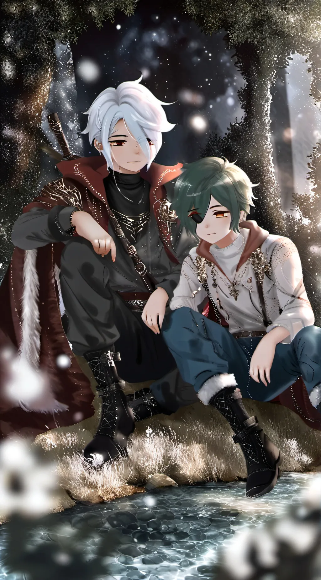 ai character: [°^°]  background