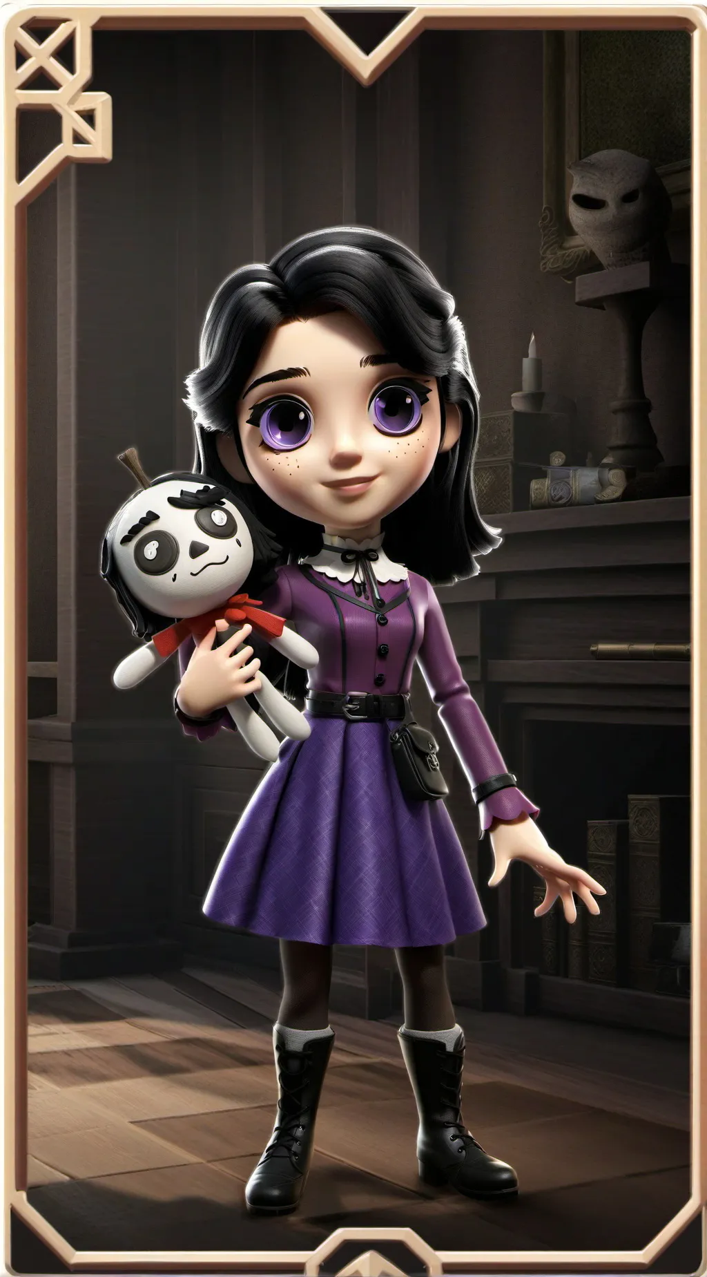 ai character: Luna background